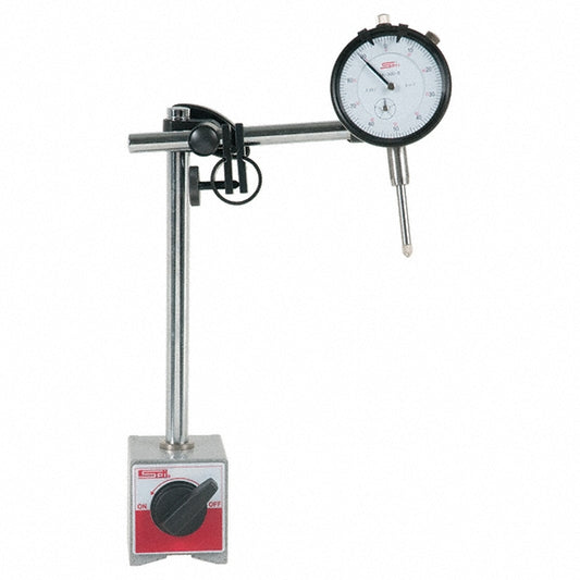 SPI 98-266-0 0.001" Graduation, 0-100 Dial Reading, Dial Indicator & Base Kit