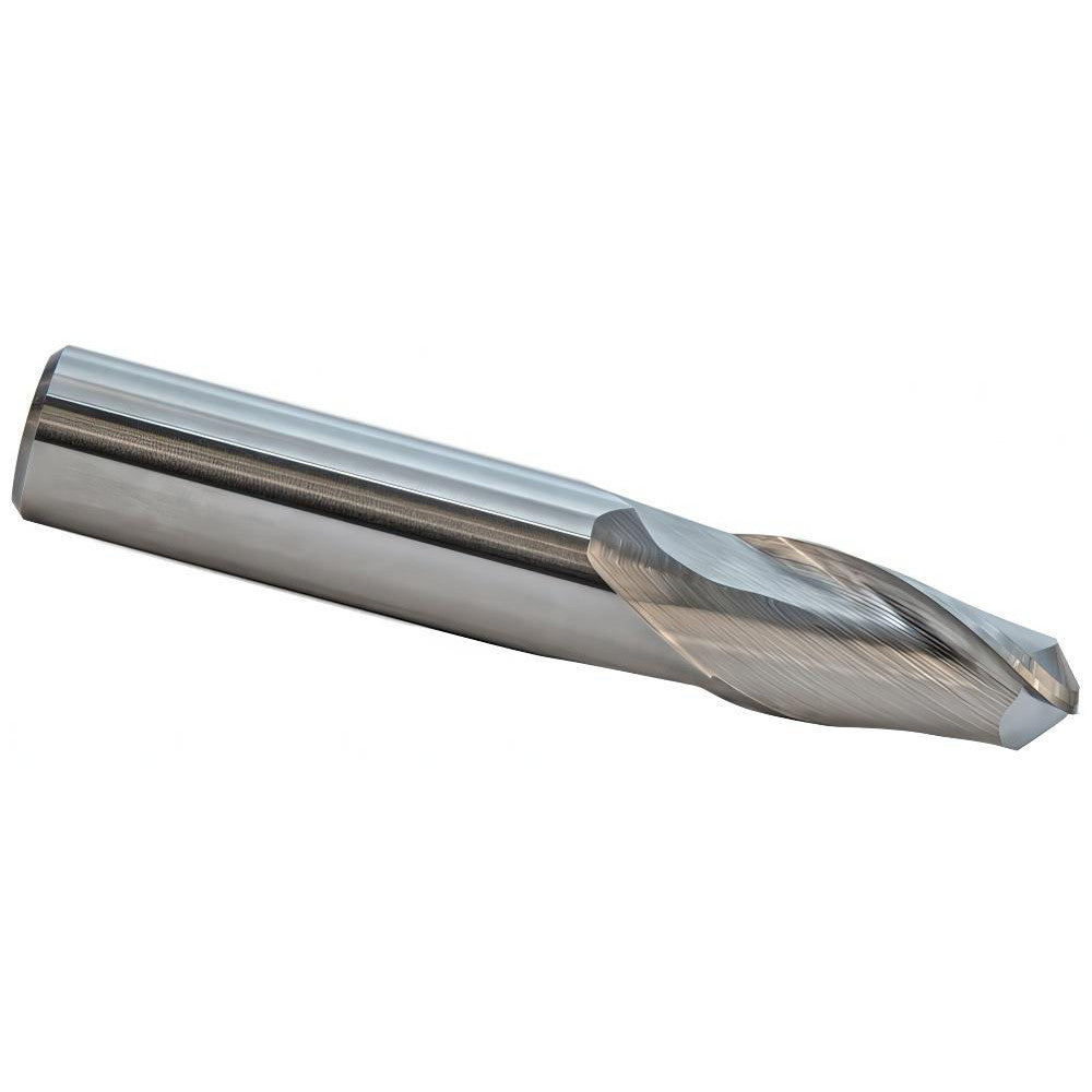 M.A. Ford 15006250T Ball End Mill 1/16" Dia, 3/16" LOC, 2 Flute, Solid Carbide