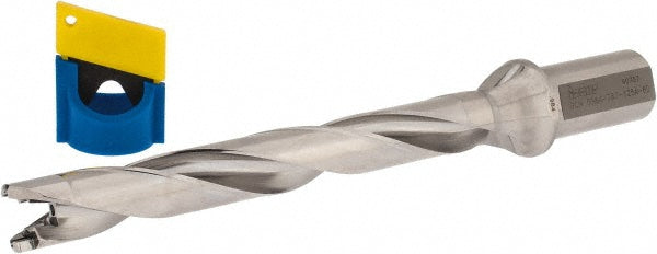Iscar 3202751 Replaceable-Tip Drill 0.984 to 1.02" Dia, 7.87" Max Depth, 1-1/4" Weldon Flat Shank