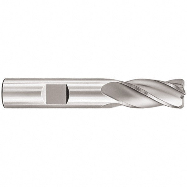Kyocera SGS Precision Tools 38176 Corner Radius End Mill 1/2" Dia, 1" LOC, 0.03" Radius, 4 Flutes, Solid Carbide
