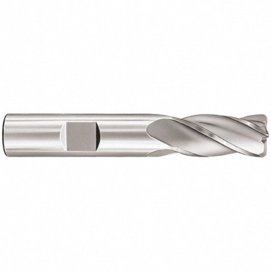 Kyocera SGS Precision Tools 38176 Corner Radius End Mill 1/2" Dia, 1" LOC, 0.03" Radius, 4 Flutes, Solid Carbide