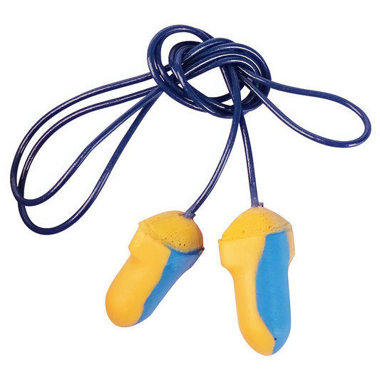 PRO-SAFE JY099CM Earplugs Disposable Or Reusable Plug Disposable  Attachment Style Corded  Plug Shape T-Shape  Noise Reduction Rating (dB) 31  Plug Color Blue Orange  Plug Material Foam