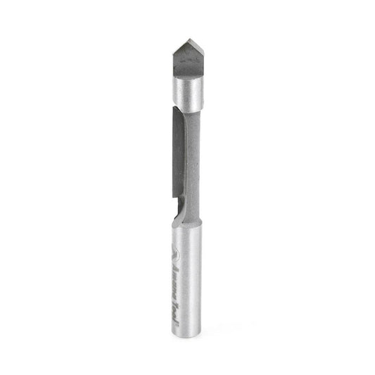 Amana Tool 45506 1/4" Diam, 3/4" LOC, 1 Flute Carbide-Tipped Edge Profile Panel Pilot Router Bit