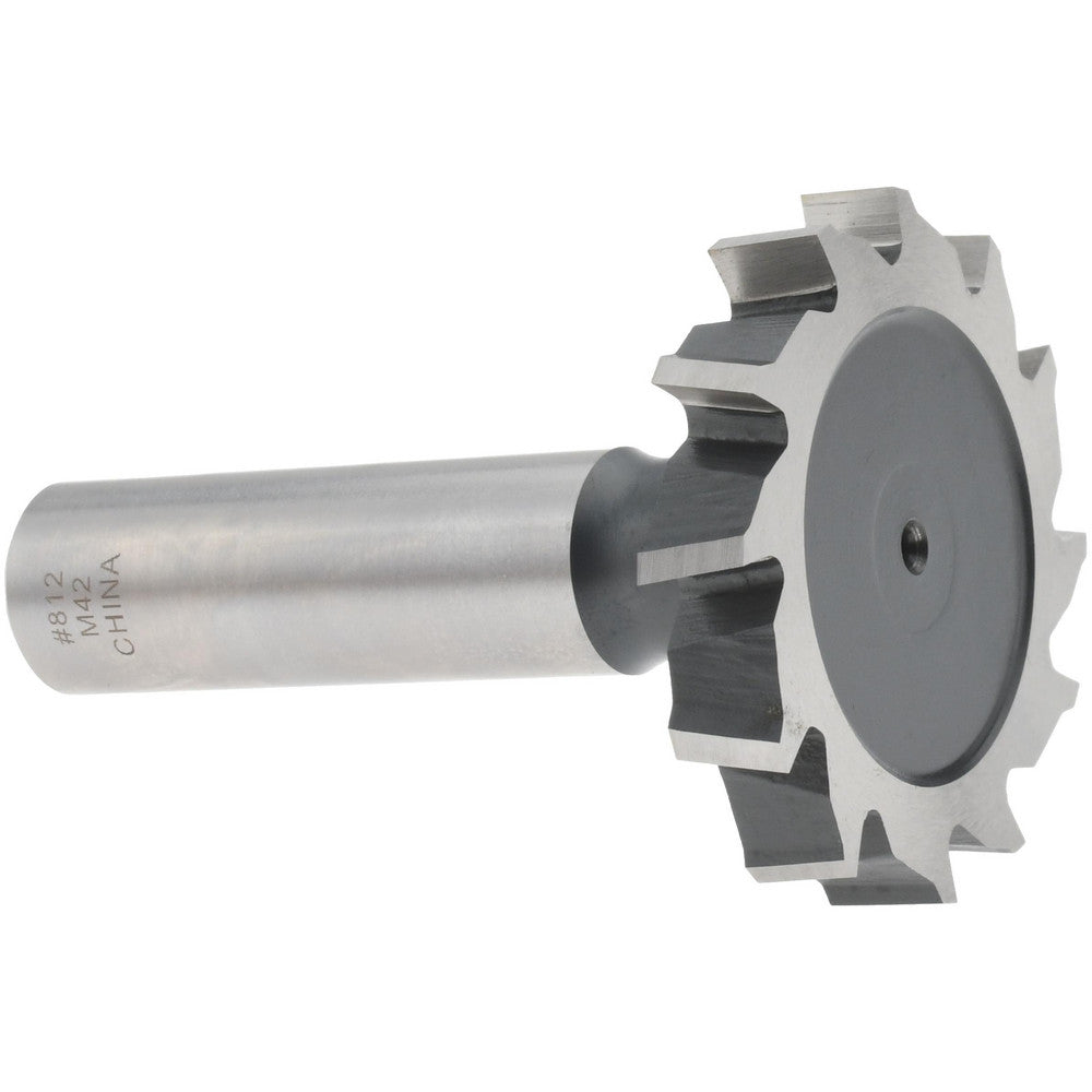 Value Collection C2200812 Woodruff Keyseat Cutter 1.5" Cut Dia, 0.25" Cut Width, 1/2" Shank Dia, Staggered Tooth
