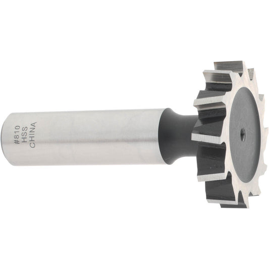 Value Collection C1200810 Woodruff Keyseat Cutter 1.25" Cut Dia, 0.25" Cut Width, 1/2" Shank Dia, Staggered Tooth