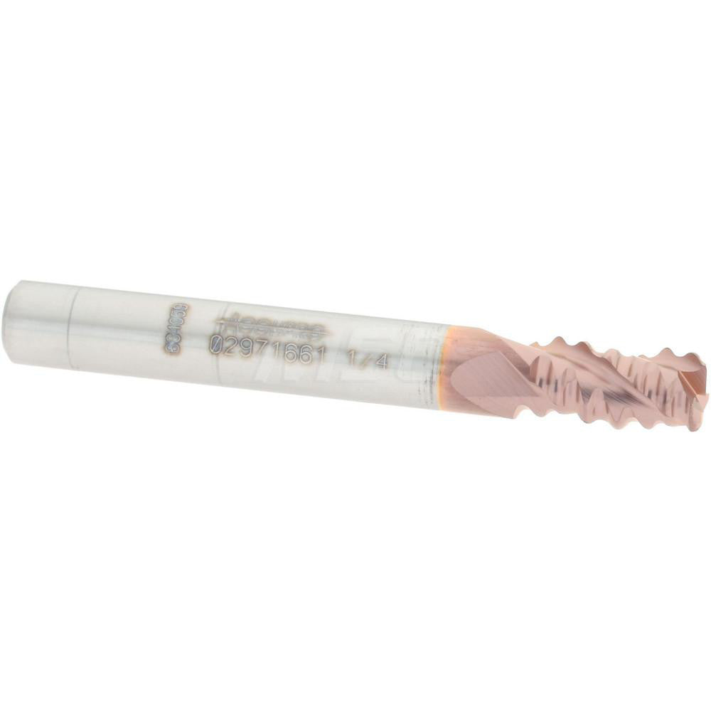 Accupro 02971661 Square End Mill 1/4'' Dia, 3/8'' LOC, 1/4'' Shank Dia, 2'' OAL, 3 Flutes, Solid Carbide