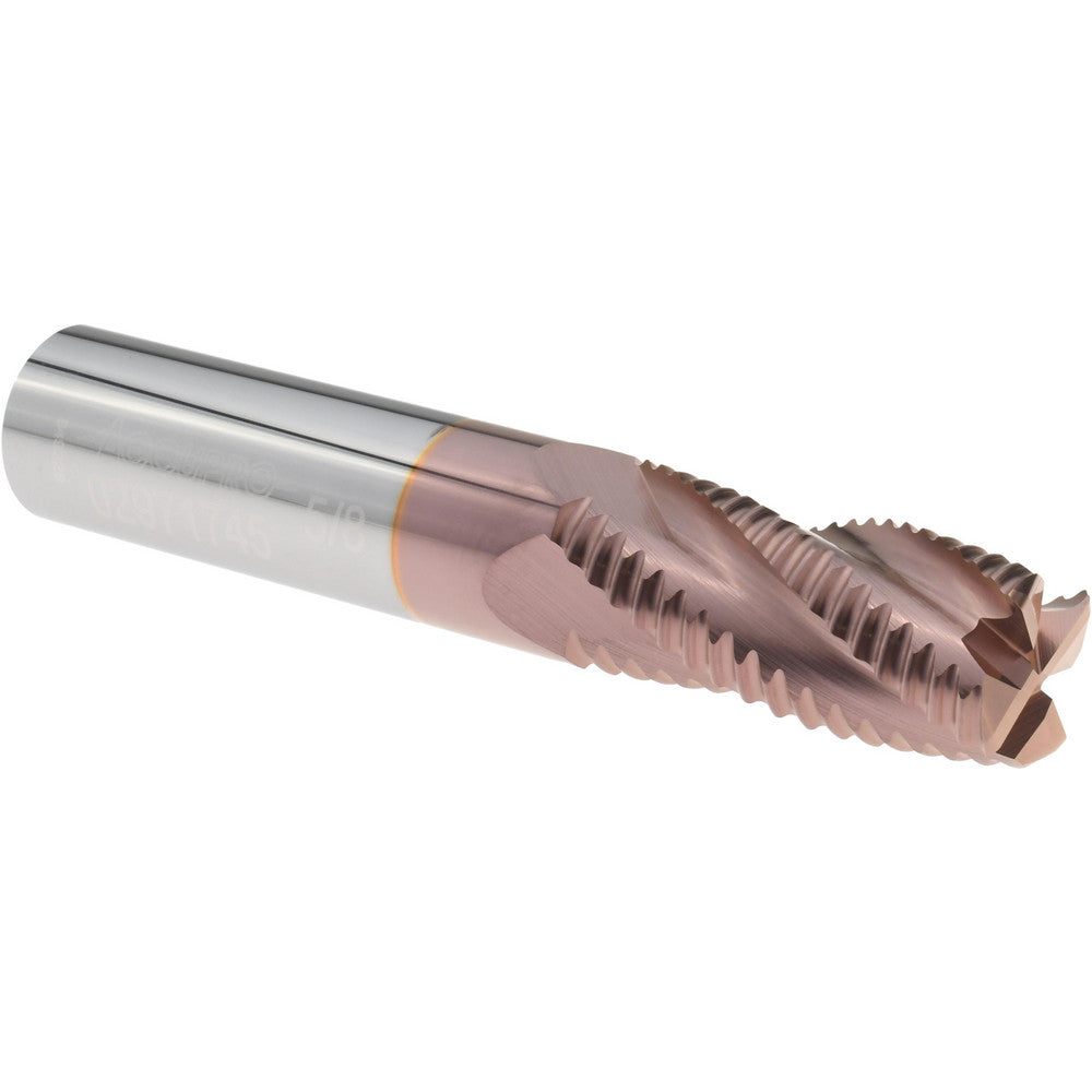 Accupro 02971745 Roughing End Mill 5/8" Dia, 4 Flutes, Single End, Chipbreaker, Solid Carbide
