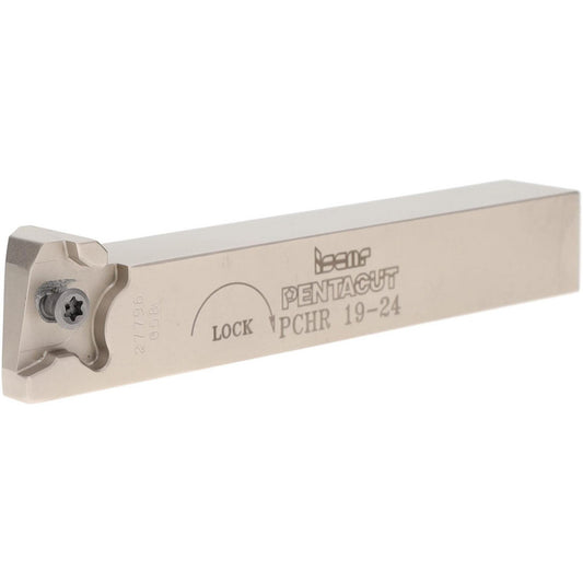 Iscar 2301627 Indexable Grooving-Cutoff Toolholder PCHR 19-24, 0.0197 to 1/8" Groove Width, 0.256" Max Depth of Cut, Right Hand