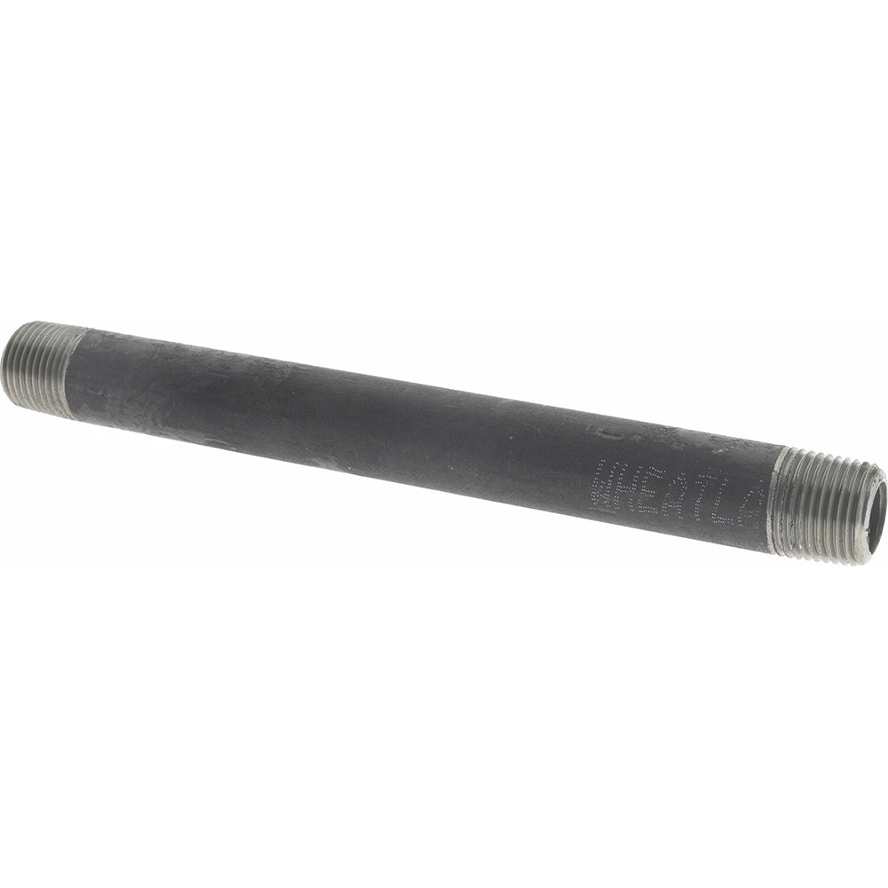 Value Collection 1/2203.2BLKBN80 Black Pipe Nipple 1/2" Dia x 8" Long, Schedule 80
