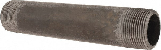 Value Collection 11/4203.2BLKBN80 Black Pipe Nipple 1-1/4" Dia x 8" Long, Schedule 80