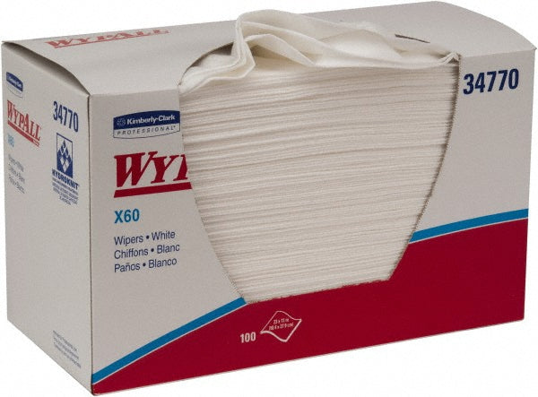 WypAll 34770 X60   Shop Towel/Industrial Wipes Dry, 100 Ct