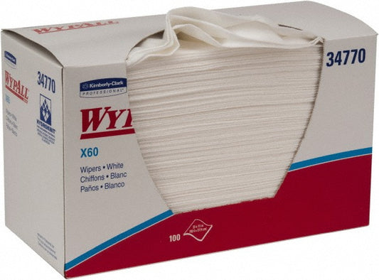 WypAll 34770 X60   Shop Towel/Industrial Wipes Dry, 100 Ct