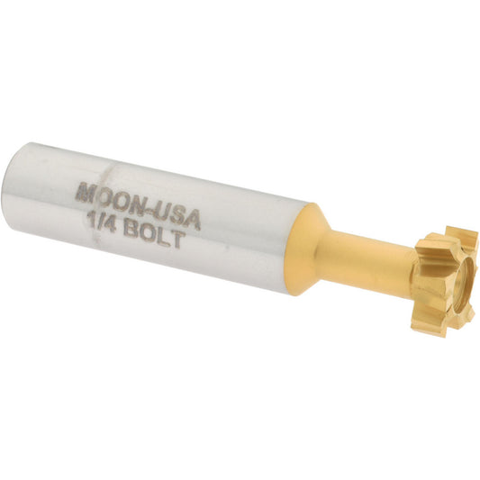 Made in USA Milling Cutters CTTS50-TIN 9/16" Diam, 15/64" Wide, Carbide-Tipped T-Slot Cutter