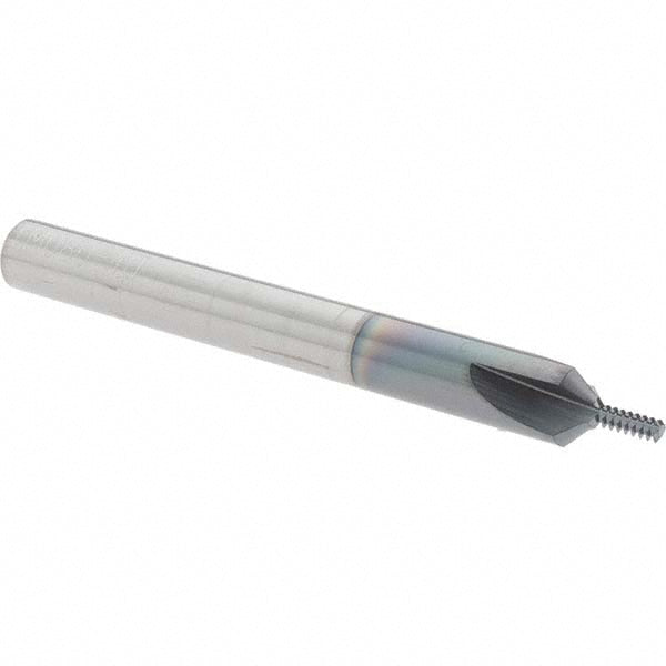 Scientific Cutting Tools, Inc. TM080-40A Straight Flute Thread Mill #4 to 40, Internal, 3 Flutes, 1/4" Shank Dia, Solid Carbide