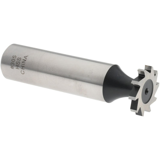 Value Collection C1100305 Woodruff Keyseat Cutter 0.625" Cut Dia, 0.0938" Cut Width, 1/2" Shank Dia, Straight Tooth