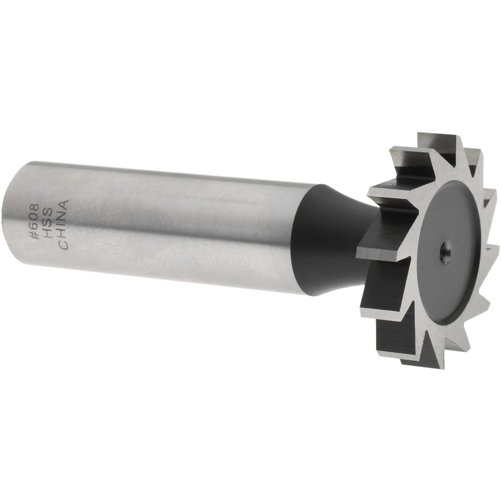 Value Collection C1100608 Woodruff Keyseat Cutter 1" Cut Dia, 0.1875" Cut Width, 1/2" Shank Dia, Straight Tooth