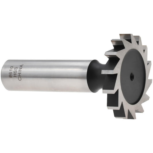 Value Collection C1100610 Woodruff Keyseat Cutter 1.25" Cut Dia, 0.1875" Cut Width, 1/2" Shank Dia, Straight Tooth