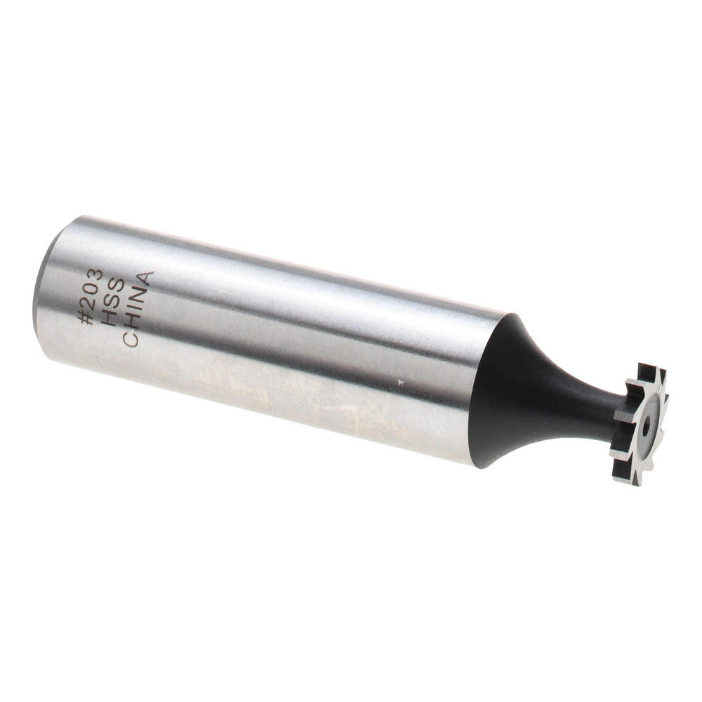 Value Collection C1100203 Woodruff Keyseat Cutter 0.375" Cut Dia, 0.0625" Cut Width, 1/2" Shank Dia, Straight Tooth