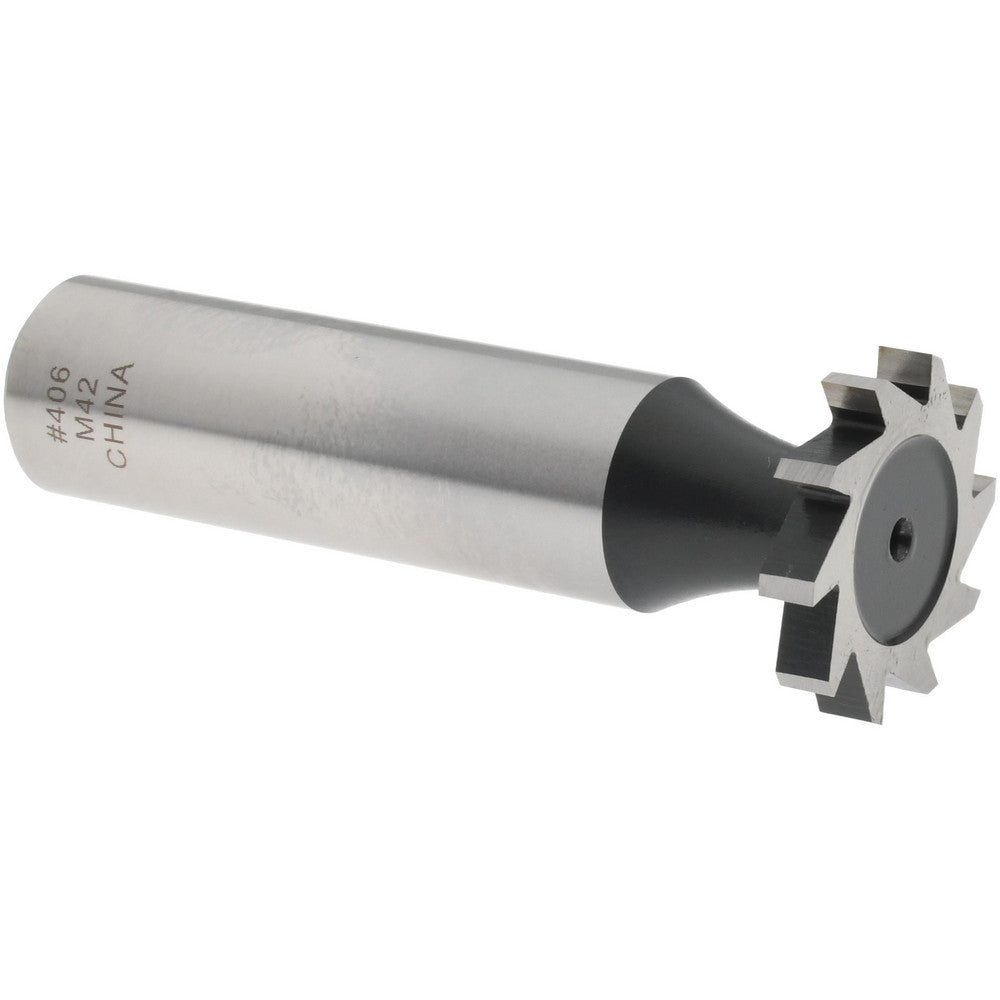 Value Collection C2100406 Woodruff Keyseat Cutter 0.75" Cut Dia, 0.125" Cut Width, 1/2" Shank Dia, Straight Tooth