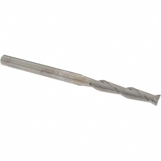 OSG 482-1875 Square End Mill 3/16'' Dia, 1-1/8'' LOC, 3/16'' Shank Dia, 3'' OAL, 2 Flutes, Solid Carbide
