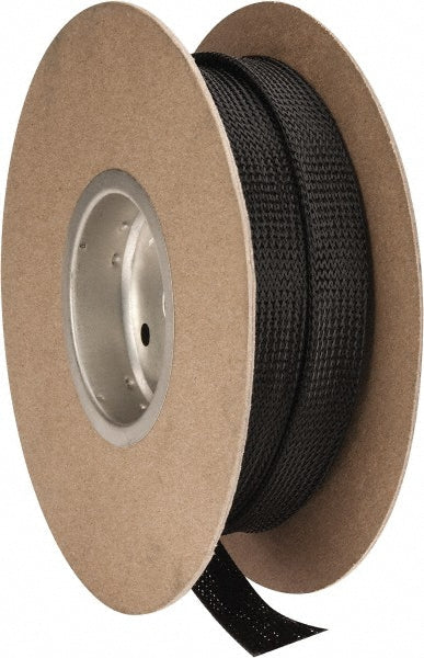 Techflex PTN0.75BK50 Black Braided Expandable Cable Sleeve