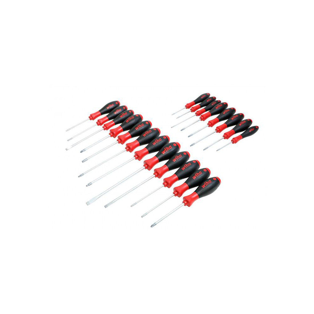 Wiha 30299 Screwdriver Set 20 Pc, Phillips, Pozidriv, Slotted, Square & Torx