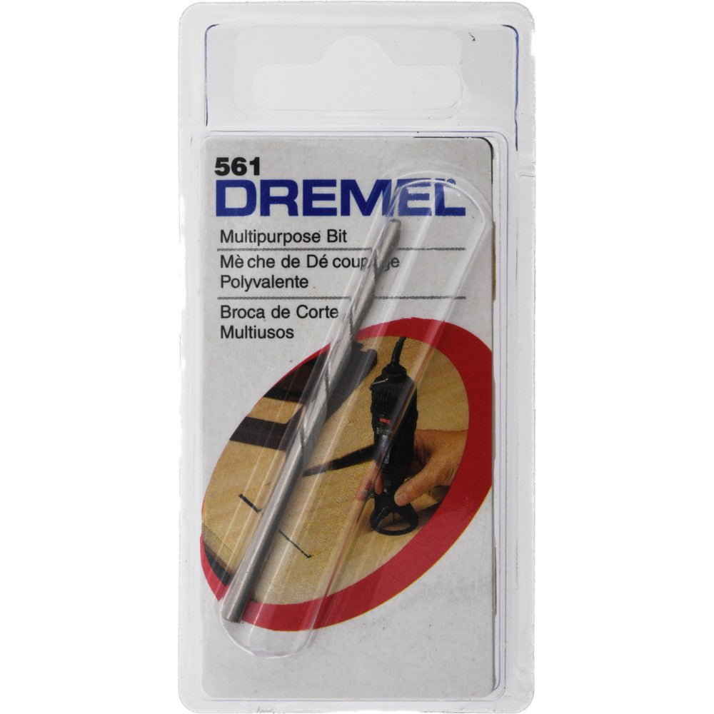 Dremel 561 Spiral Router Bit 0.125" Dia, 1/8" Shank Dia, Upcut