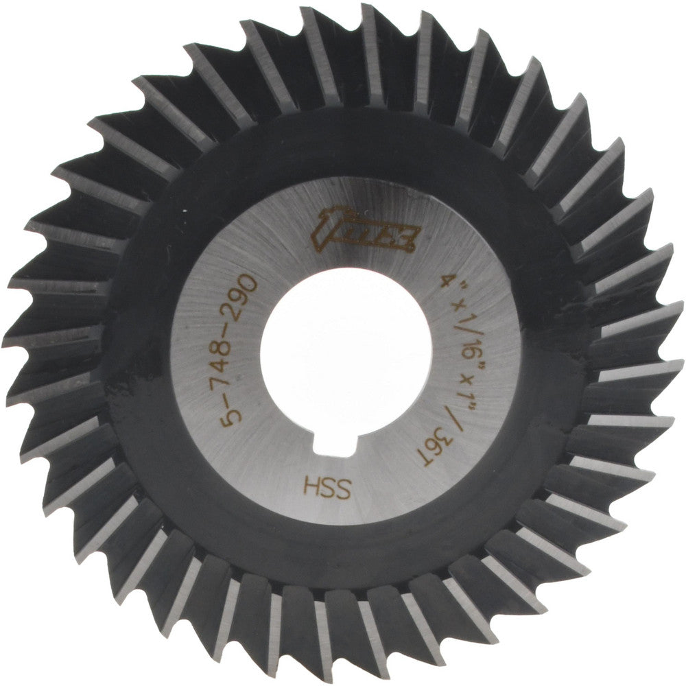 Value Collection 5-748-290 Side Chip Saw 4" Blade Dia, 1/16" Blade Thickness, 1" Arbor Hole Dia, 36 Teeth, High Speed Steel