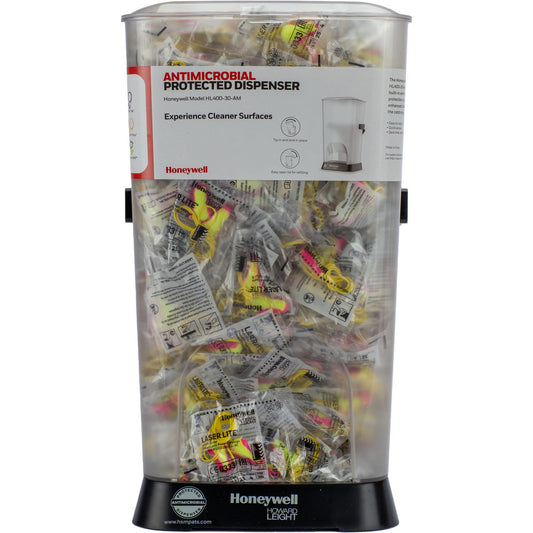 Honeywell HL400-LL-30-AM Earplug Dispensers & Refills Type Corded Earplugs  Dispenser Material Plastic  Plug Material Polyurethane Foam  Earplugs Included Earplugs Included  Plug Shape Contoured T-Shape  Noise Reduction Rating (dB) 32.00