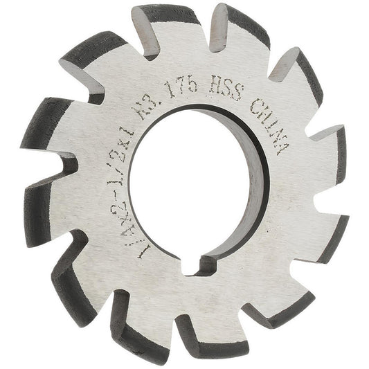 Value Collection 317-0172 1/8" Radius, 2-1/2" Diam, 12 Teeth, Arbor Connection, High Speed Steel Convex Radius Cutter