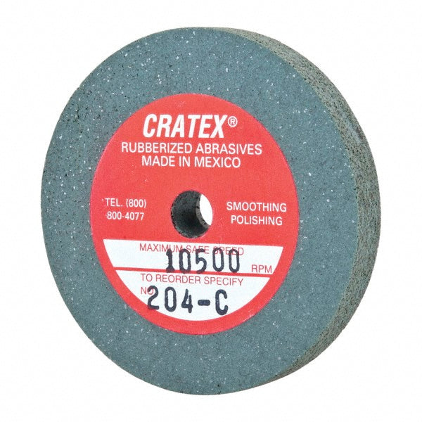 Cratex 204 C Surface Grinding Wheel 2" Dia, 1/4" Thick, 1/4" Hole