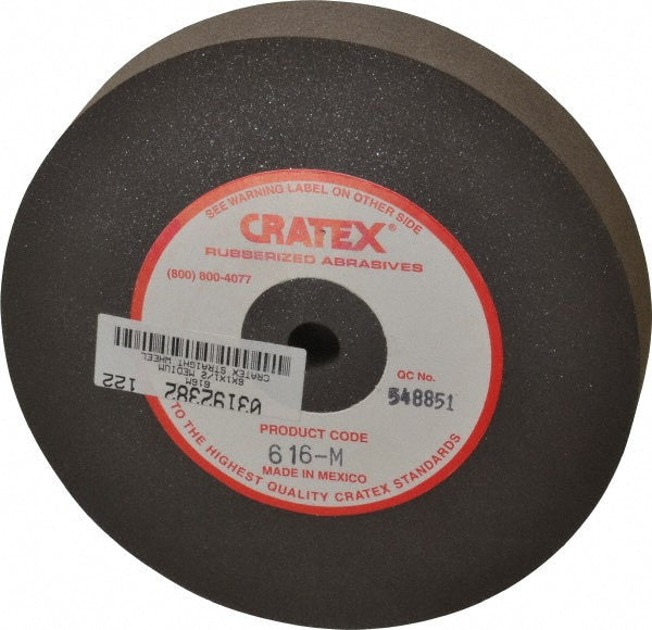 Cratex 616 M Surface Grinding Wheel 6" Dia, 1" Thick, 1/2" Hole