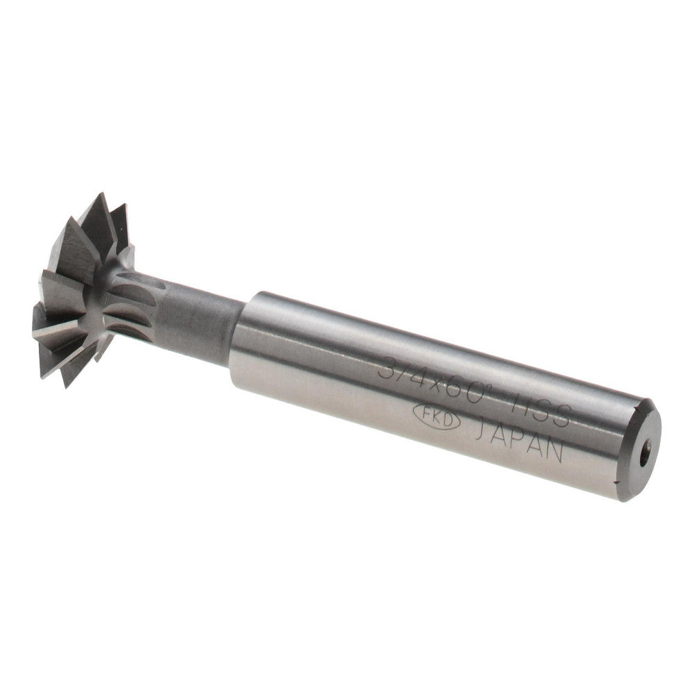 Value Collection SWC0660HS Double Angle Milling Cutter 60 &deg, 3/4" Cut Dia, 3/16" Cut Width, 3/8" Shank Dia, High Speed Steel