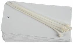 AccuformNMC RPT51 Blank Tag 3'' High, White, Vinyl