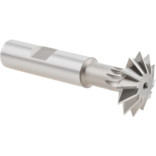 Value Collection SWC0860HS Double Angle Milling Cutter 60 &deg, 1" Cut Dia, 5/16" Cut Width, 1/2" Shank Dia, High Speed Steel