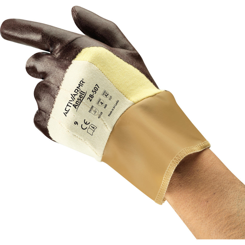 Ansell 285812 Series 28-507 Puncture-Resistant Gloves  Size  Small,  ANSI Cut  N/A,  Nitrile,