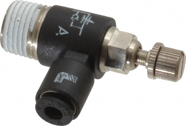 Legris 7665 53 11 Air Flow Control Valve Miniature Flow Control, Tube x NPT, 1/8" Tube OD