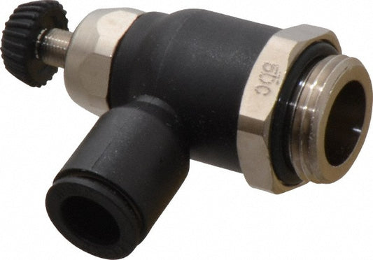 Legris 7060 08 17 Air Flow Control Valve Compact Meter Out Flow Control, Tube x BSPP, 8mm Tube OD