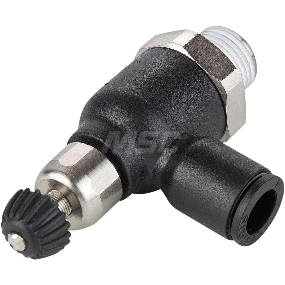 Legris 7065 12 17 Air Flow Control Valve Compact Meter Out Flow Control, Tube x BSPT, 12mm Tube OD