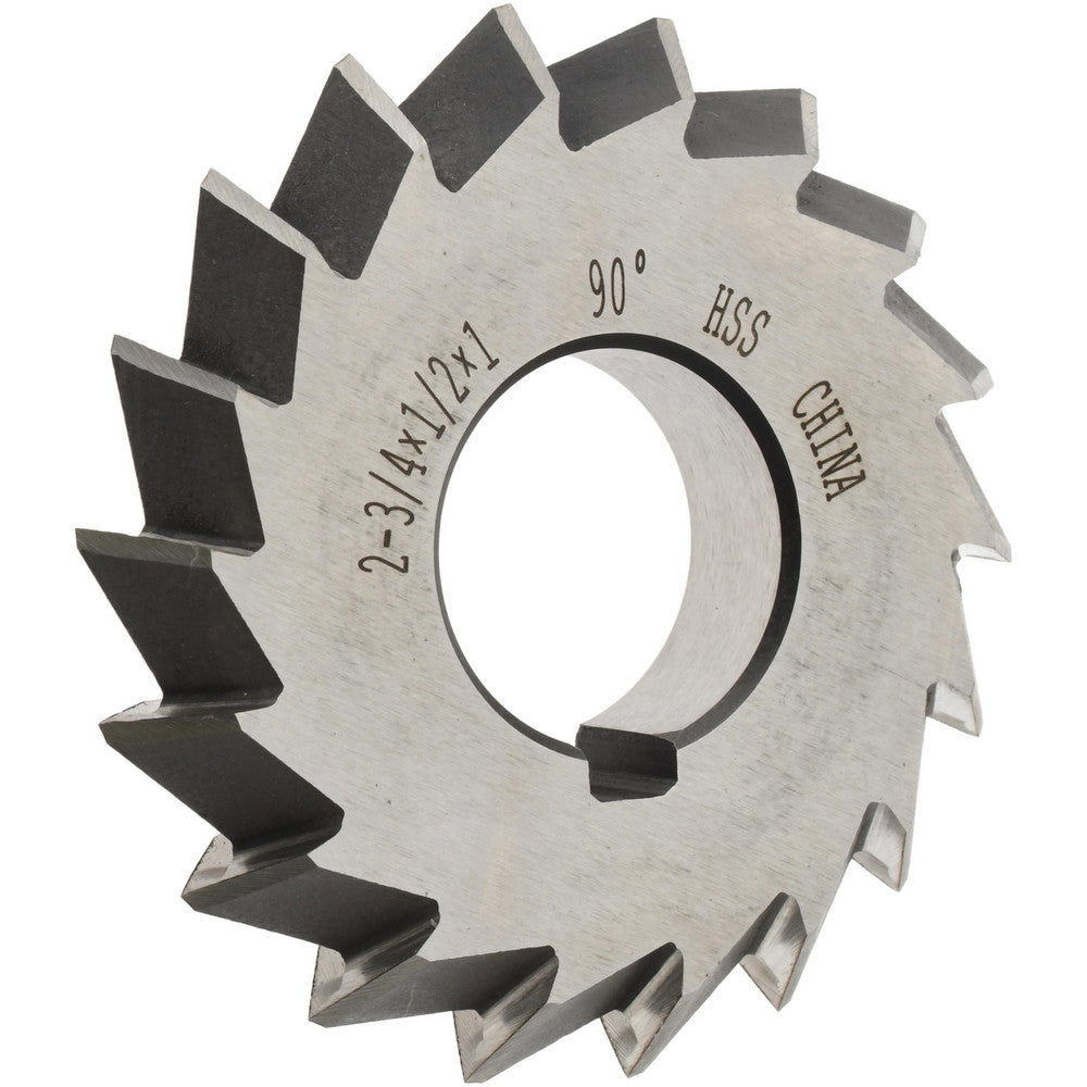 Value Collection 328-6211 Double Angle Milling Cutter 90 &deg, 2-3/4" Cut Dia, 1/2" Cut Width, 1" Arbor Hole, High Speed Steel