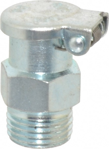 Gits 00108 1/8-27 Thread, Steel, Zinc Plated, Threaded One Piece, Straight Oil Hole Cover