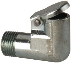 Gits 01207 1/8-27 Thread, Die Cast Zinc, Zinc Plated, Threaded One Piece, Elbow Oil Hole Cover