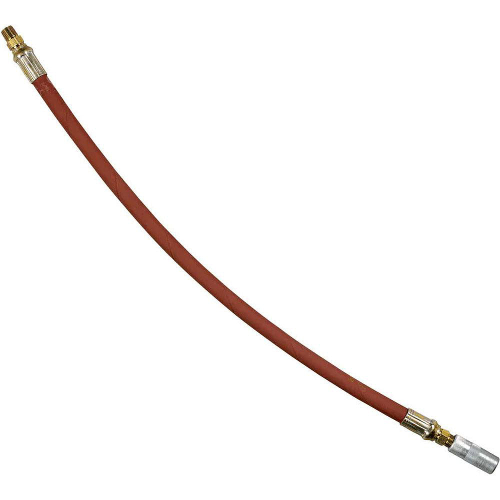 Alemite 317850-1F 18" Long, 4,800 psi Operating Pressure, Elastomeric Grease Gun Hose Assembly