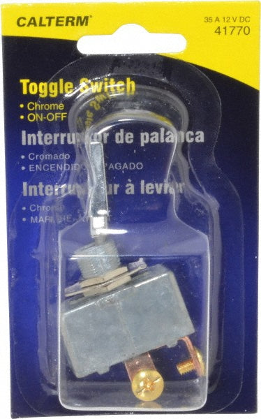 Gardner Bender 41770 2 Position, 12 Volt, 35 Amp, 1/2 Hole Diam, Heavy Duty Toggle Switch
