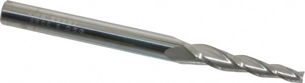 Kyocera SGS Precision Tools 32307 Tapered End Mill 3 &deg per Side, 1/8" Small Dia, 1" LOC, 3 Flutes, Solid Carbide, Square End
