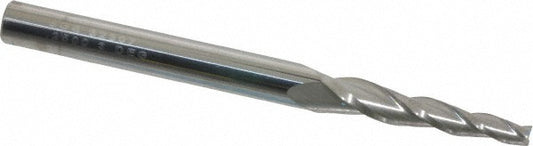 Kyocera SGS Precision Tools 32307 Tapered End Mill 3 &deg per Side, 1/8" Small Dia, 1" LOC, 3 Flutes, Solid Carbide, Square End