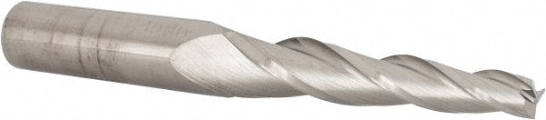 Kyocera SGS Precision Tools 32335 Tapered End Mill 3 deg Angle per Side, 1/4" Small Dia, 2" LOC, 3 Flute, Solid Carbide, Square End