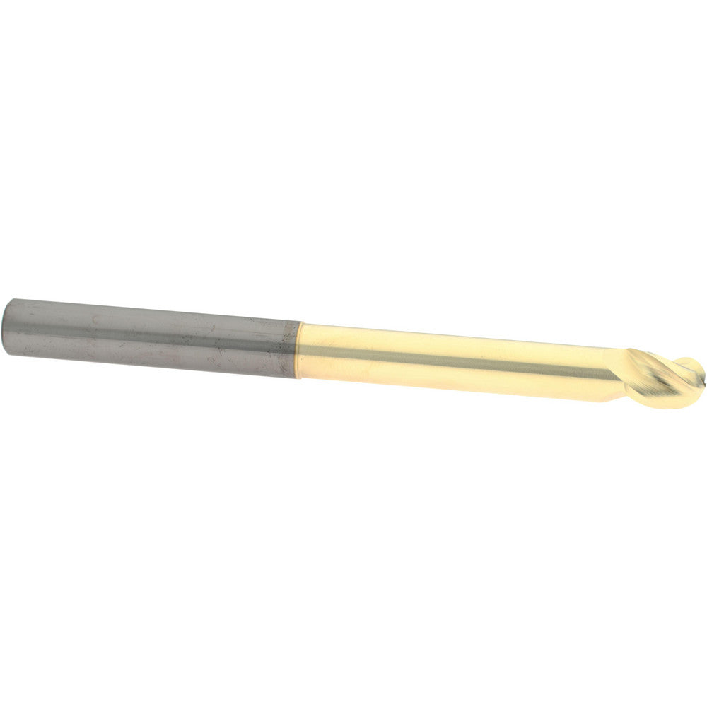 Accupro 315877 Ball End Mill 1/2" Dia, 5/8" LOC, 3 Flute, Solid Carbide