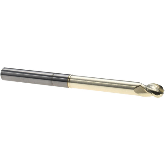 Accupro 315814 Ball End Mill 5/16" Dia, 7/16" LOC, 3 Flute, Solid Carbide