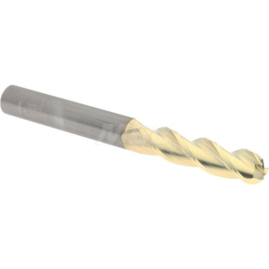 Accupro 315232 Ball End Mill 5/16" Dia, 1-1/4" LOC, 3 Flute, Solid Carbide